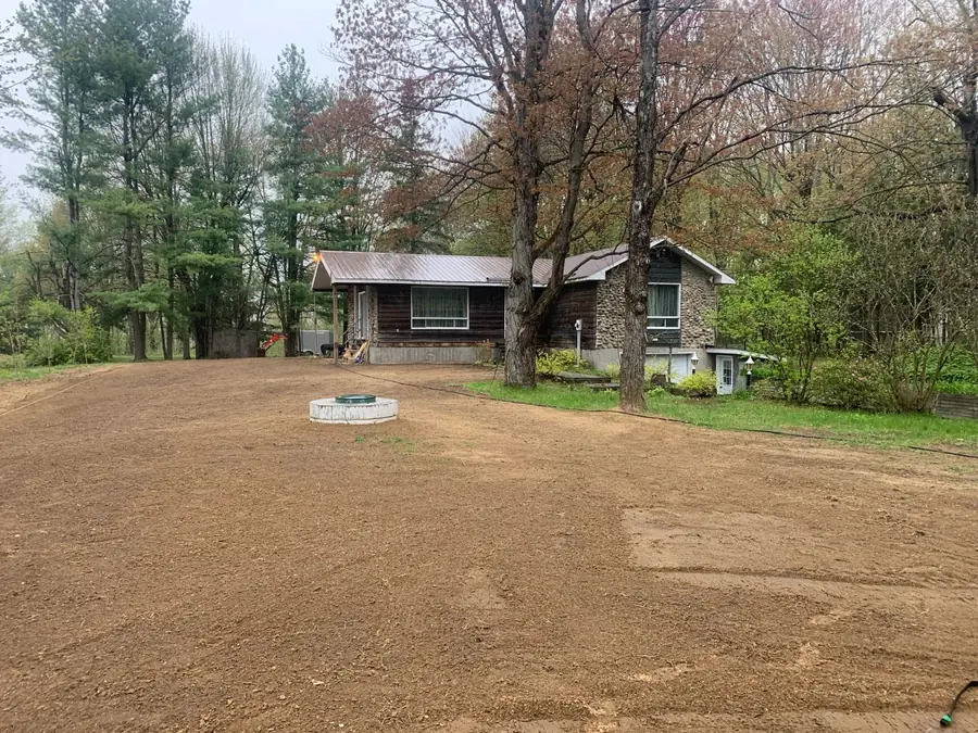 Rough grading finished in front of a house